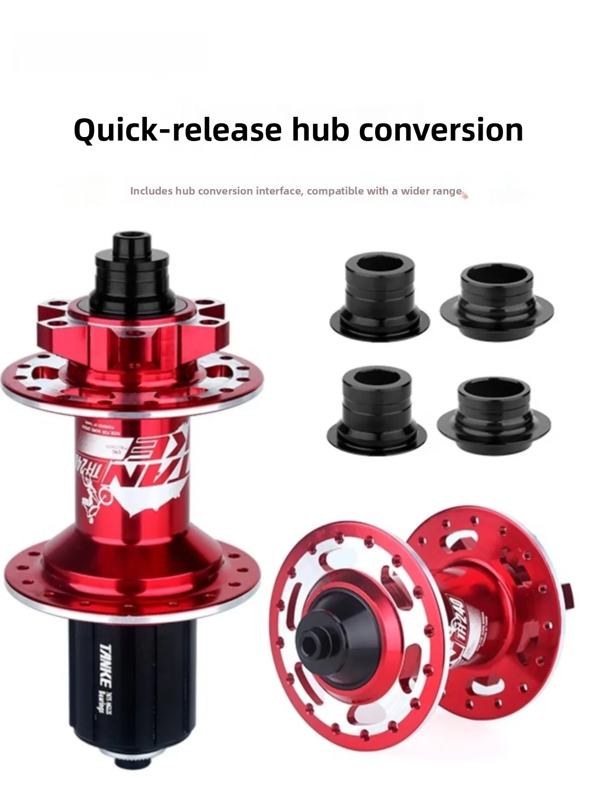 

TANKE Mountain Bike 360 Decibel Rattle Drum 6 Claw 32 Hole Qui Release Buet Axis Disc Brake Bearing Drum