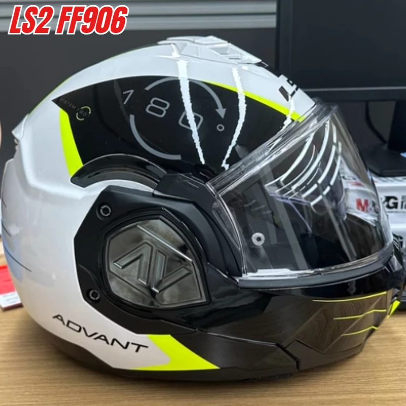 

For LS2 Advant FF906 ECE Certified Flip Helmet Motorcycle Modular Double Sided Cover Helmet with Built in Lens Casco Casque Moto