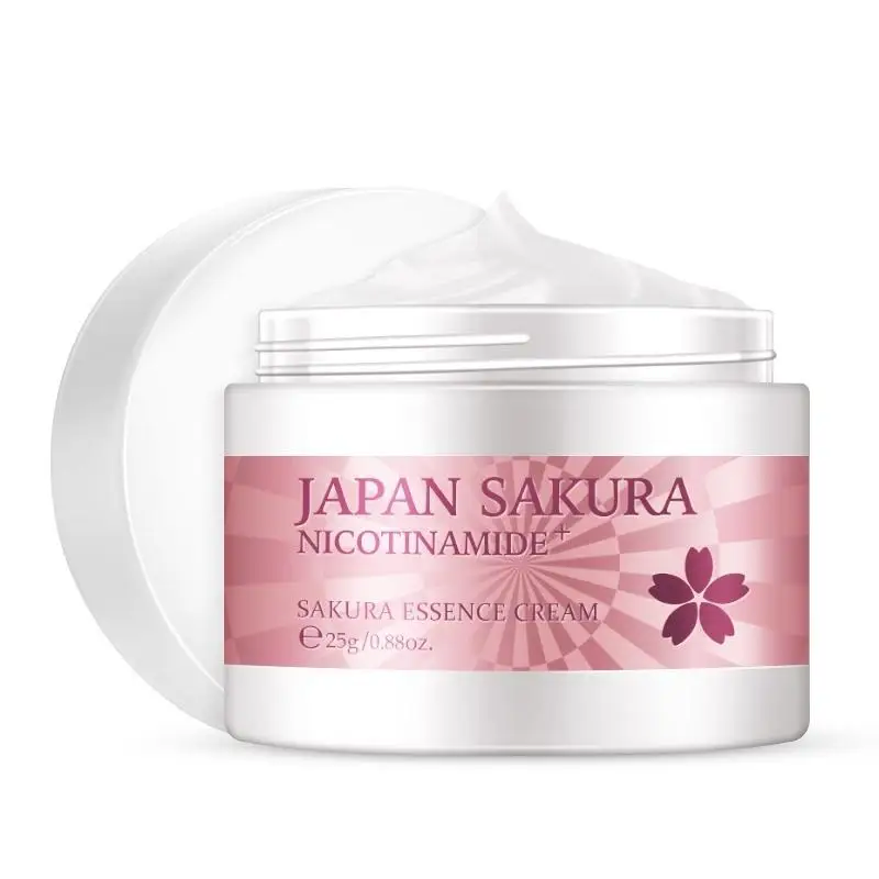 Japan Sakura Essence Cream Hyaluronic Acid Anti-Aging Winkles Serum Moisturizer Cherry Blossoms Whitening Cream Skin Care