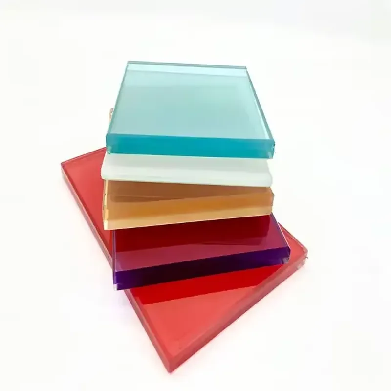 for Chinese factory supplies a variety of sizes and colors of industrial decoration laminated tempered glass panels