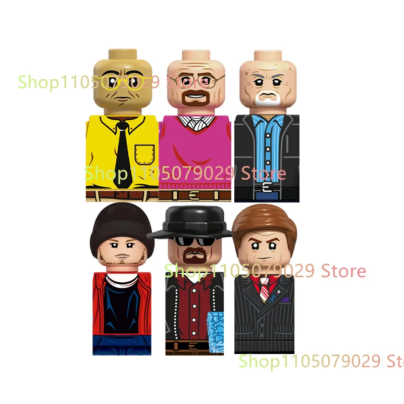 

Breaking Bad Cartoon TV Movie Jesse Pinkman Plastic Building Blocks Bricks Character Figures Children Collection Christmas Toys