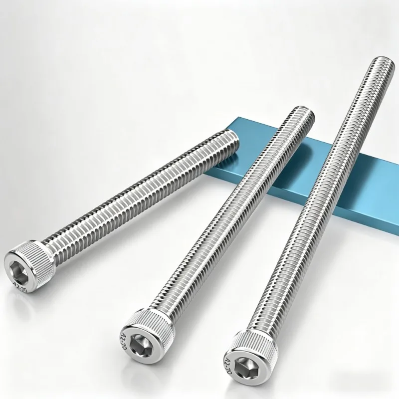 304 Stainless Steel Extra Long Hex Socket Head Cap Screws Long Allen Bolt Screw Length 32-200mm M2 M2.5 M3 M4 M5 M6 M8 M10 M12