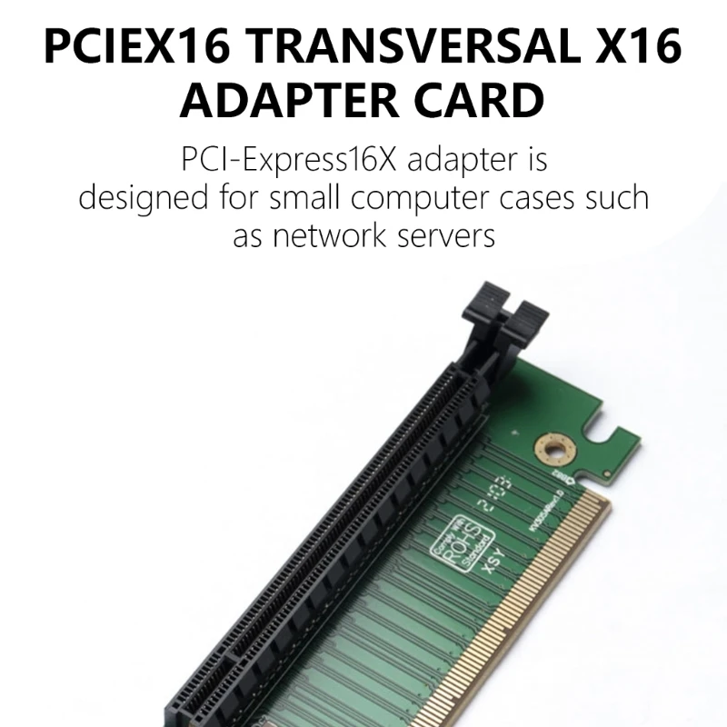 PCIe X16 macho para fêmea extensor placa gráfica risers 90 ° extensão perfis baixos