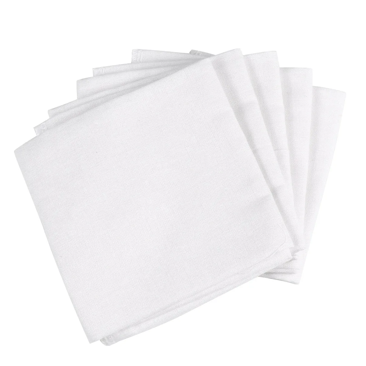 

5Pcs Pure Cotton Cheesecloth Hemmed Reusable Fabric for Tofu Yogurt Kombucha Cheese Making Straining Sauces Soups Juices Cotton