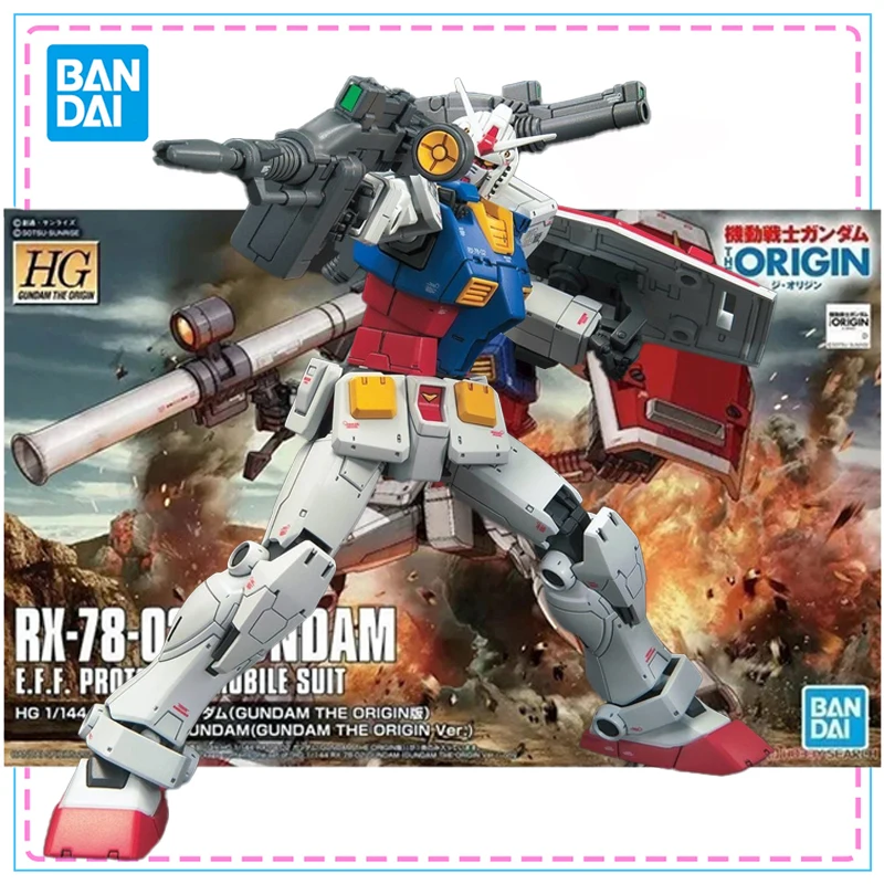 

Bandai HGGTO 1/144 RX-78-02 Gundam Mobile Suit Genuine Gundam Model Kit Anime Figures Action Figure Collection Model Toys Gifts