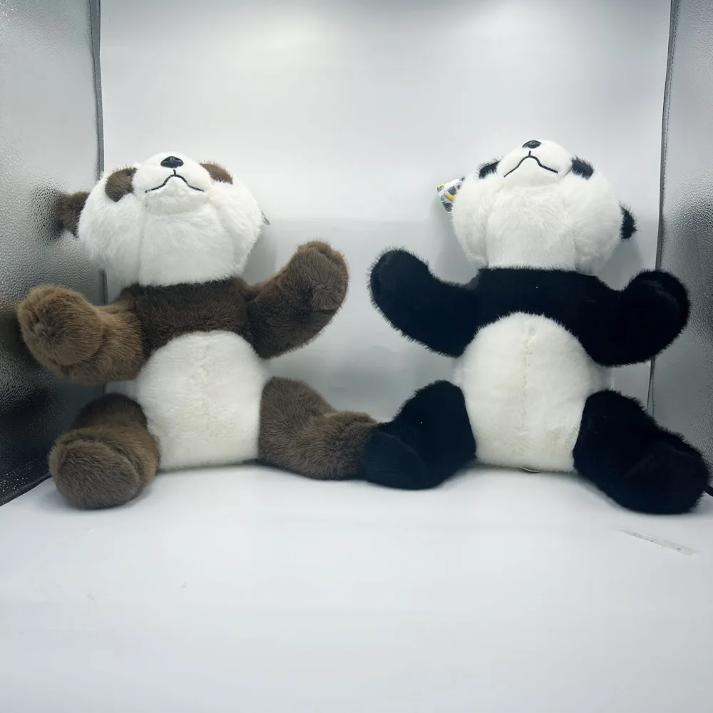 45cm simulation lying panda plush toy real-life shooting panda plush doll soft animal pillow children's home decoration gift