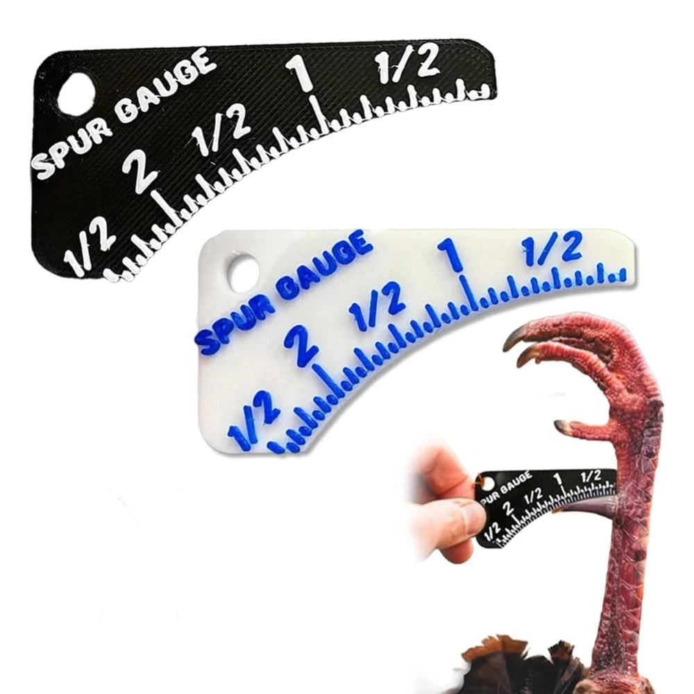 Multifunctional Wild Turkey Spur Gauge Portable Durable Turkey Spur Measure Ruler Compact Precision Measurement Tool