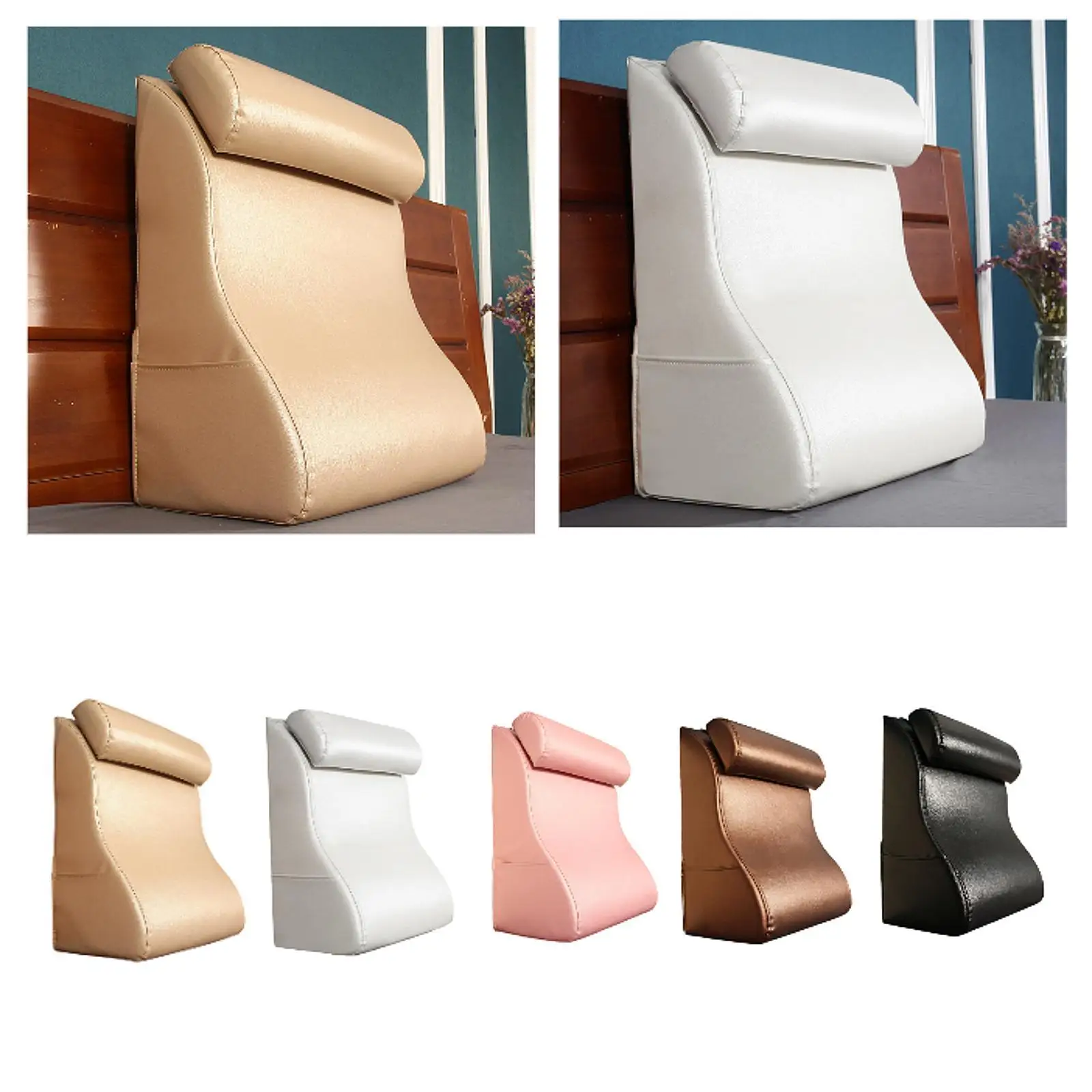 

Headboard Wedge Pillow Back Neck Support Pillow for Gaming Couch Living Room