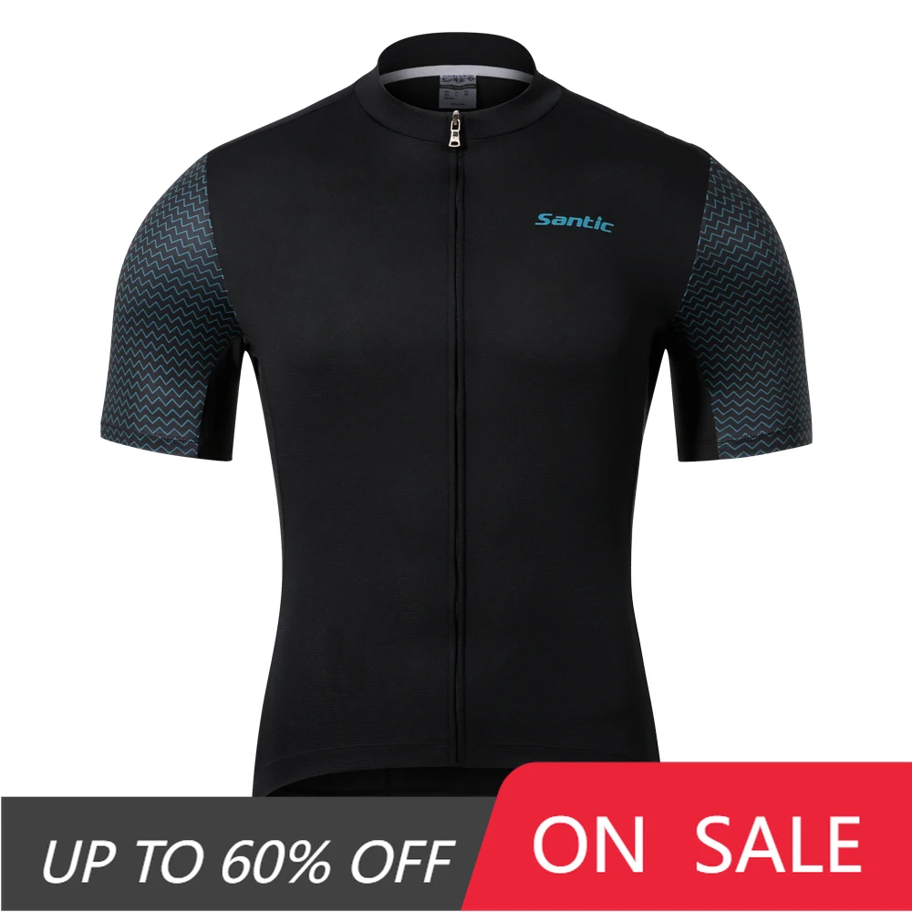 

Santic летние мужские велосипедные майки с короткими рукавами, одежда для велоспорта, рубашка для велосипеда, футболки MTB, удобный азиатский размер KM1C02221
