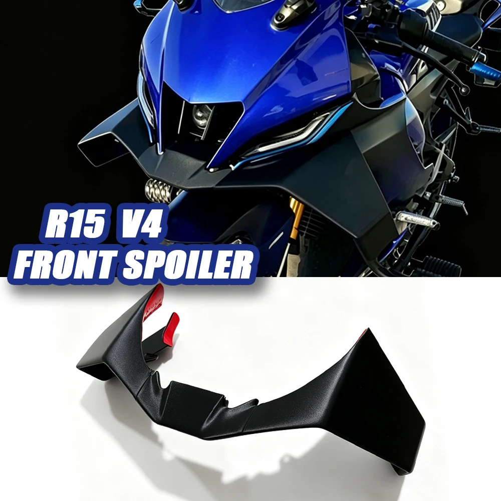 R15 Winglet Side Spoiler Lower Lip Downforce Naked For YAMAHA R15 V4 R15M 2021 2022 2023 2024 2025 2026 Front Spoilers