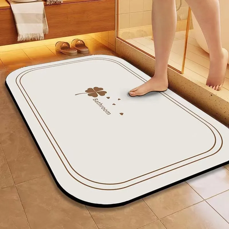 Minimally designed Diatom mud floor mat for bathroom,bathroom entrance,absorbent floor mat for kitchen,bathroom, entrance carpet