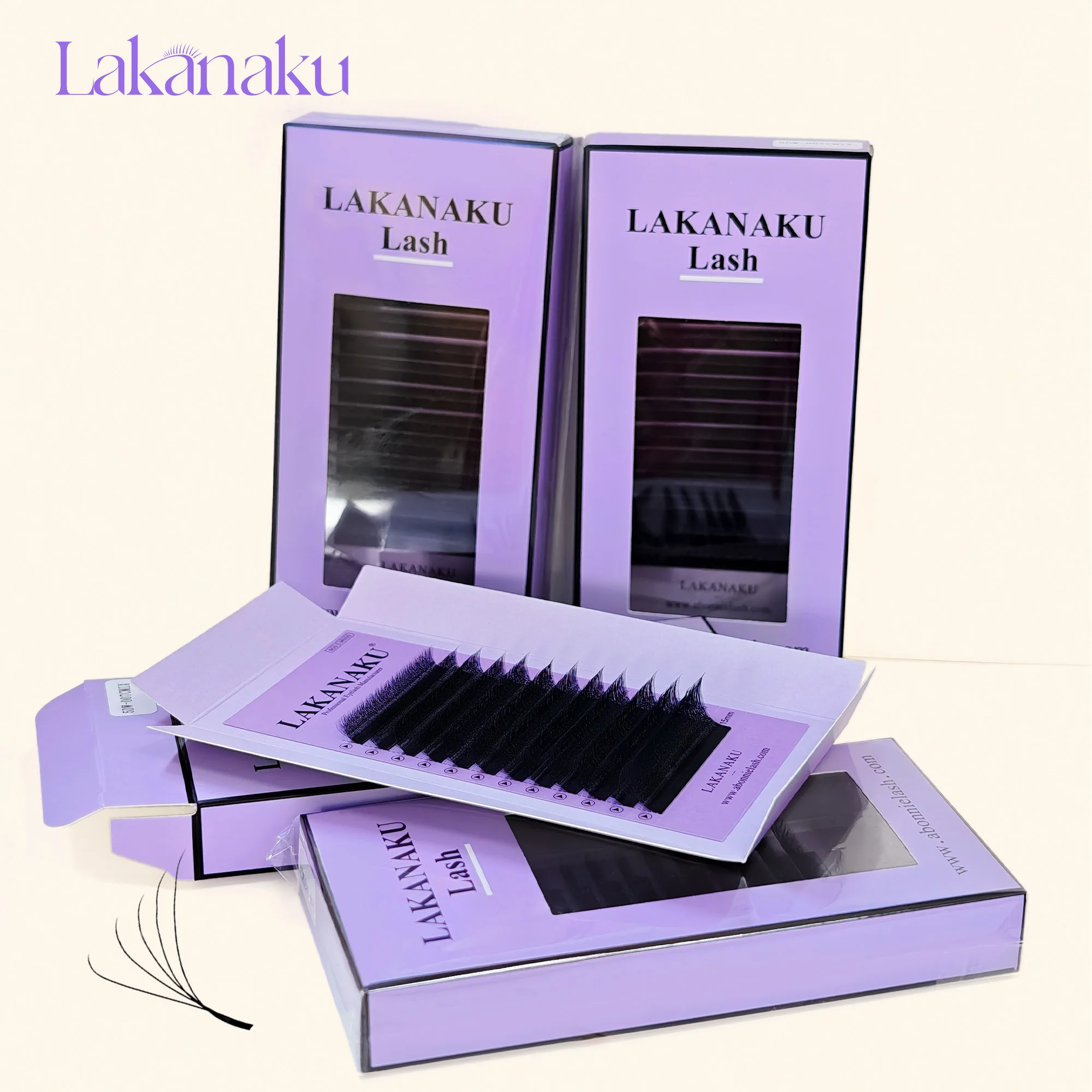 LAKANAKU Cilios YY 5D W Style Flower Lash Premade Volume Fans Eyelash Extension Soft Light W Shaped Bloom Lashes