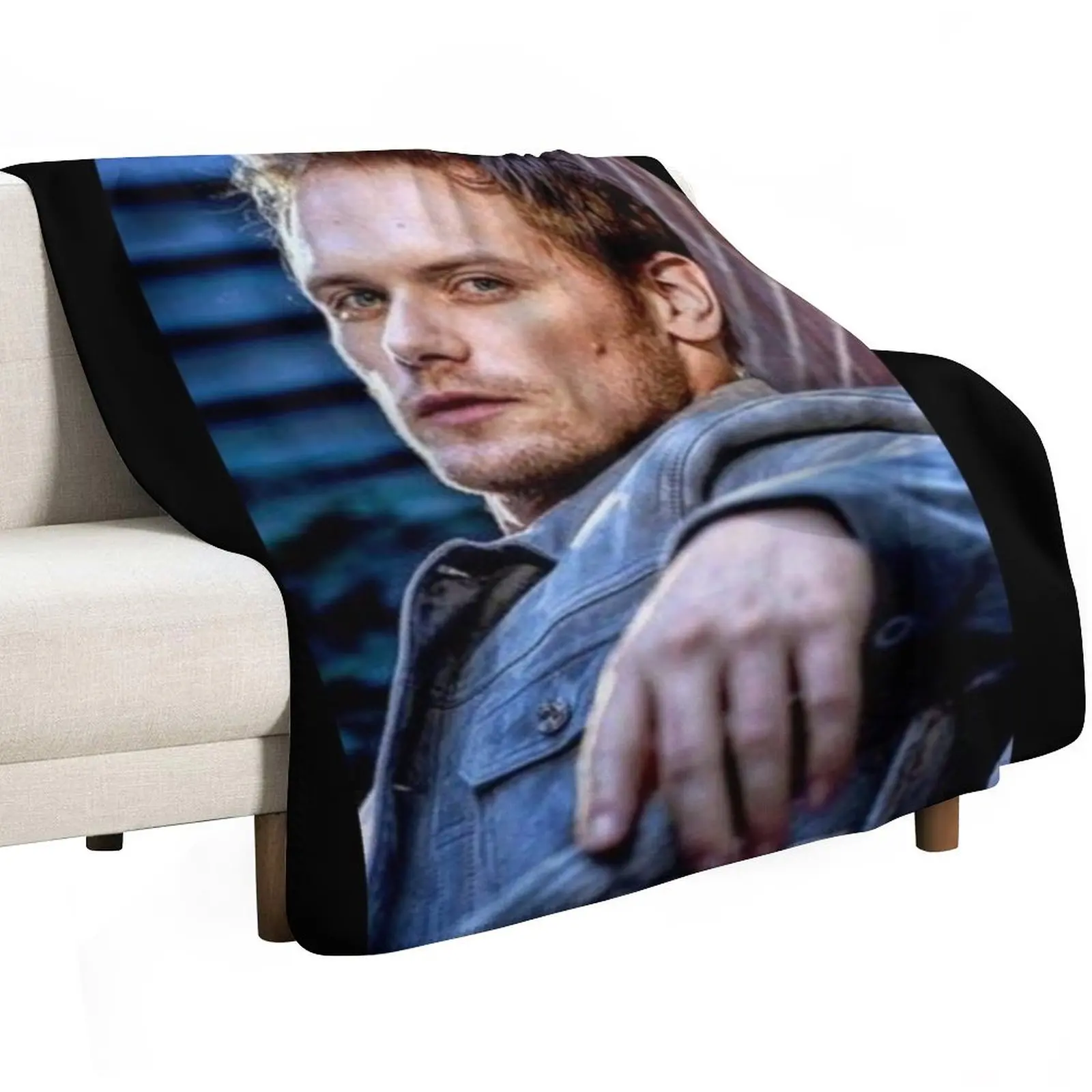 Sam Heughan Throw Blanket Furrys funny gift For Sofa Thin Giant Sofa Plush wednesday Blankets