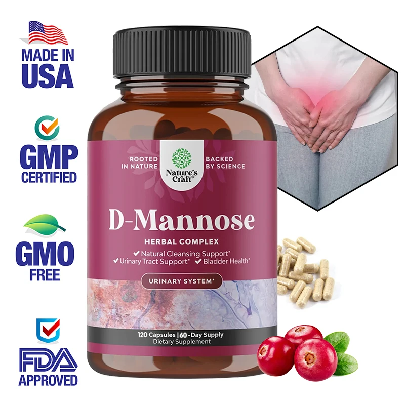 D-Mannose with Cranberry Extract - Kidney Cleansing, Liver Support and Women\'s Urinary Tract Health