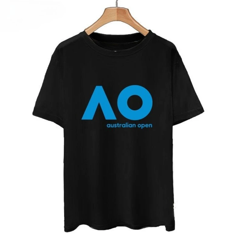 

Wimbledon French Open Australian Open US Open Coach Tennis Grand Slam Memorial Short Sleeve T-Shirt Men's and Women's Cotton