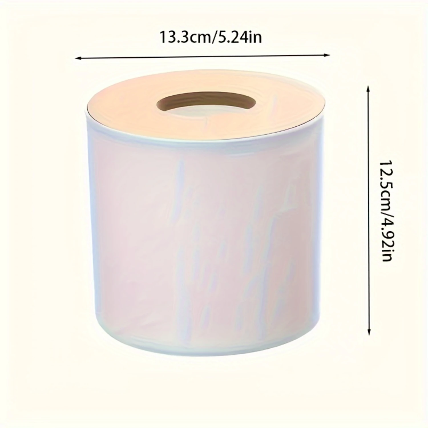 2pcs Tissue Box, Cylindrical Creative Simple Paper Box, Napkin Paper Container, Remote Control  Box, Roll Paper Box,  Supplies, 