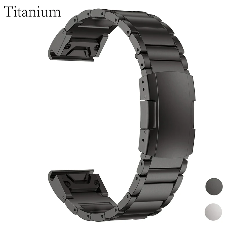 22mm 26mm Titanium Alloy Strap For Garmin Fenix 7X 5/5X/5XPlus/6/6X Enduro Metal Wristband Instinct1/2/955 Watch Band Bracelet