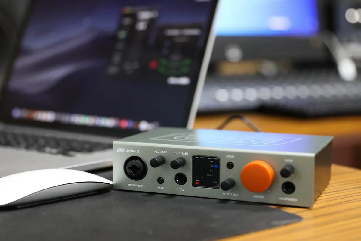 ESI Amber I1 تسجيل احترافي USB 3.1 واجهة الصوت كارت الصوت XLR كومبو ميكروفون Preamp + 48 فولت دعم الطاقة الوهمية #5