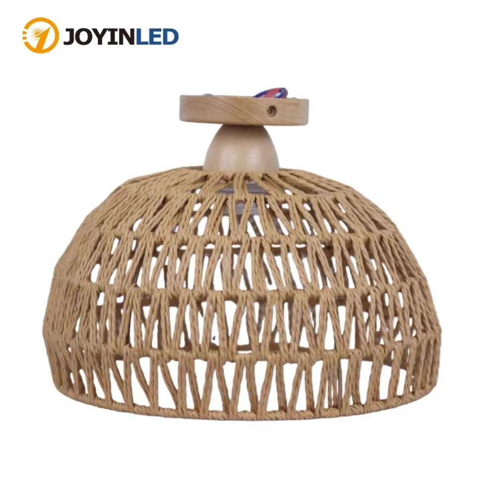 

Светильники JOYINLED из ротанга для потолка: светодиодные лампы для коридора, прихожей, веранды, балкона, гардеробной. Персонализированное плетеное освещение для дома. Экологичная лампа.
