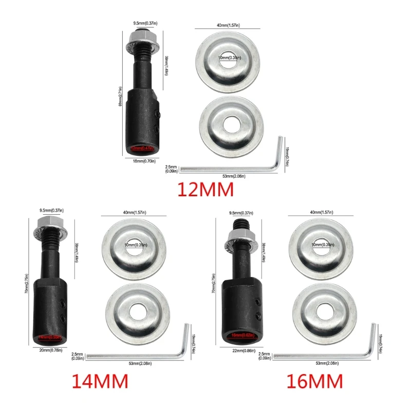 5/6/8/10/12/14/16mm Electric Drill Conversion Shaft Grinder Connecting Rod Cutting Polishing Wheel Metals Handle Tools Dropship