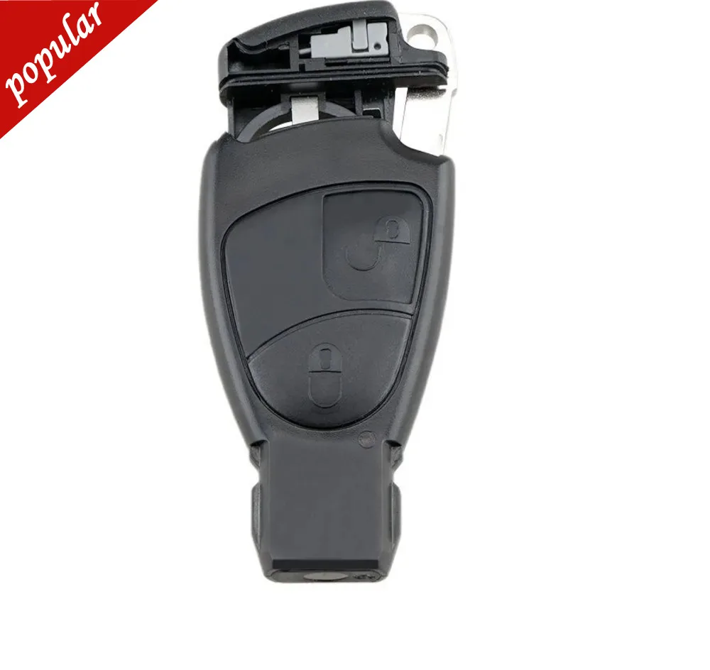 New Car Key Shell 2 Buttons Remote Car Key Fob Case With Small Key For Mercedes For Benz C E ML Class Sprinter Replacement Shell