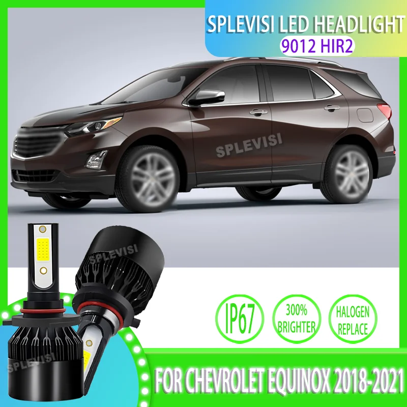 

High Power COB LED Headlight Bulbs Bright & Reliable 9012 HIR2 3-Year Warranty For Chevrolet Equinox 2018 2019 2020 2021