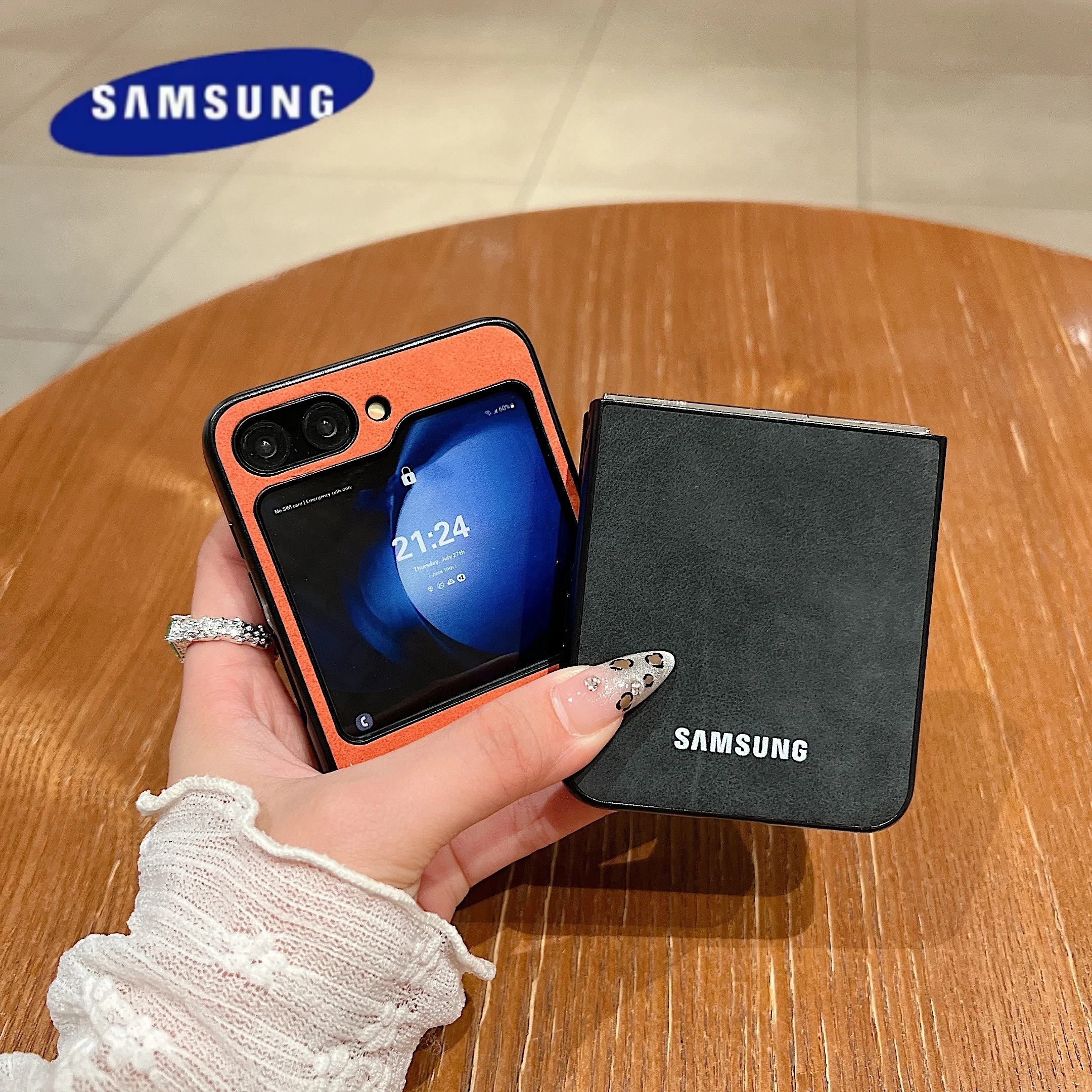 Luxury Business Suede Leather Soft Phone Case Samsung Galaxy Z Flip 7 6 5 4 Shockproof Matte Protective Z Flip6 5 4 3 Back Cover image 5