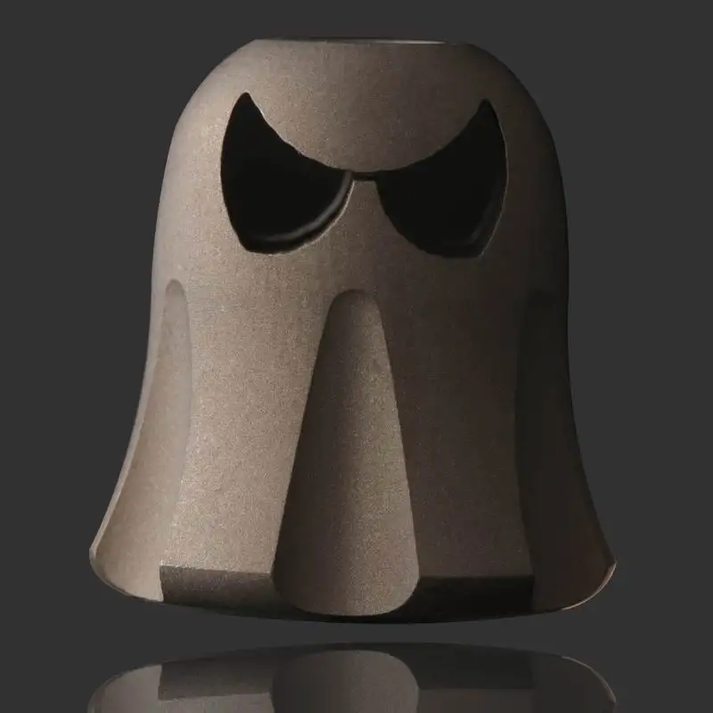 

1 шт., карманные инструменты EDC, титановый Хэллоуин, большой нож-призрак, бусины, сделай сам, бусины из паракорда, складной нож, подвесные бусины