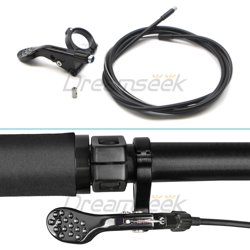 Bike Remote Wire Control Dropper Set Bicycle Seatpost Lever Kit Adjustable Seat Post Lift Switch With Cable for 22.2mm Handlebar