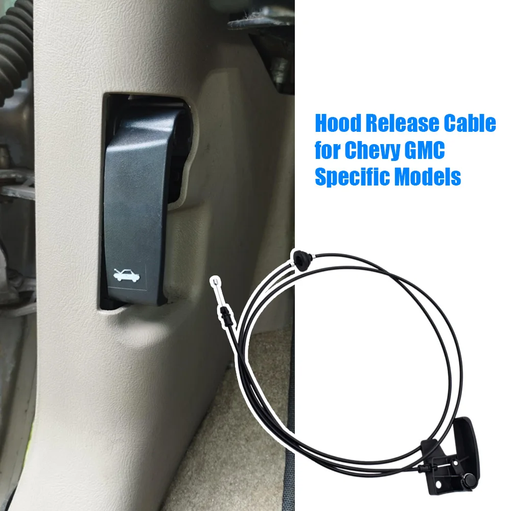 Car Hood Latch Release Cable with Handle for 1999-2006 Chevy Silverado GMC Sierra 15142953 OEM 142953