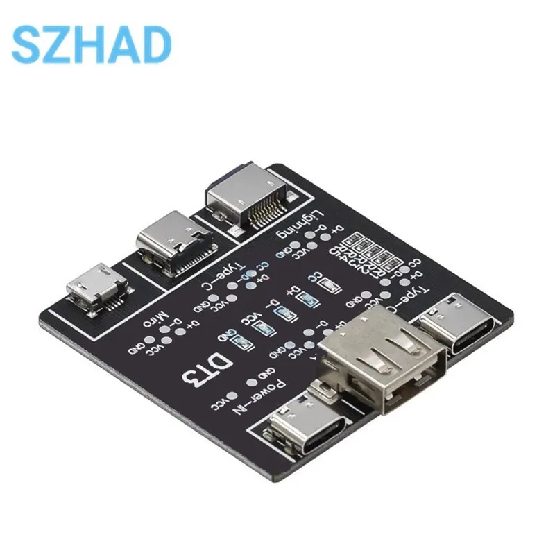 لوحة الكشف عن كابل بيانات DT3 ، جهاز اختبار كابل USB ، دارة قصيرة من النوع C ، أداة اختبار التبديل على الخروج ، iOS ، andr