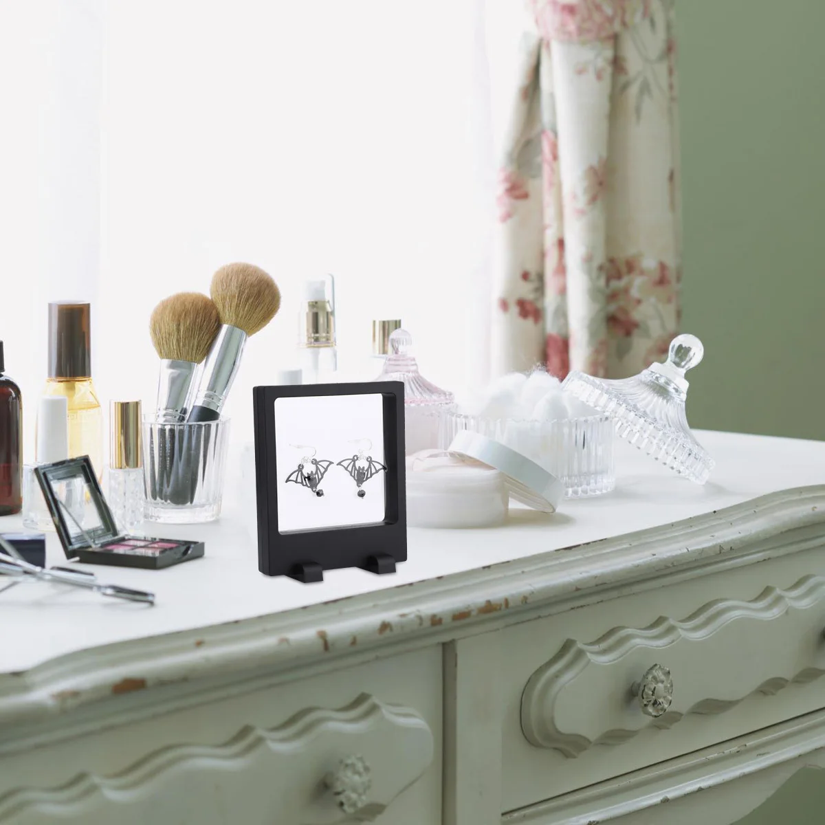 

3pcs Jewelry Display Box Transparent Pe Film Holder Durable For Shop Window Table Top Medal Coin Stamp Showcase Stand Case