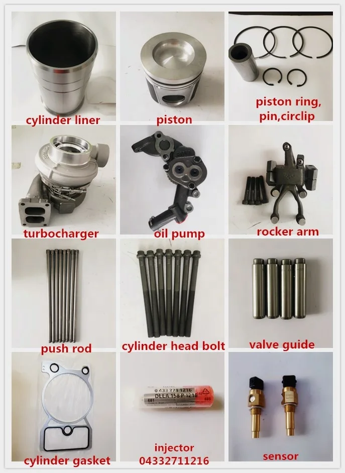 for High Quality Engine Spare Parts Set  Repair Kit Manufacturers for 511/912/ 913/914/1013/1015/2012/2013/1011/2011413/513/226b