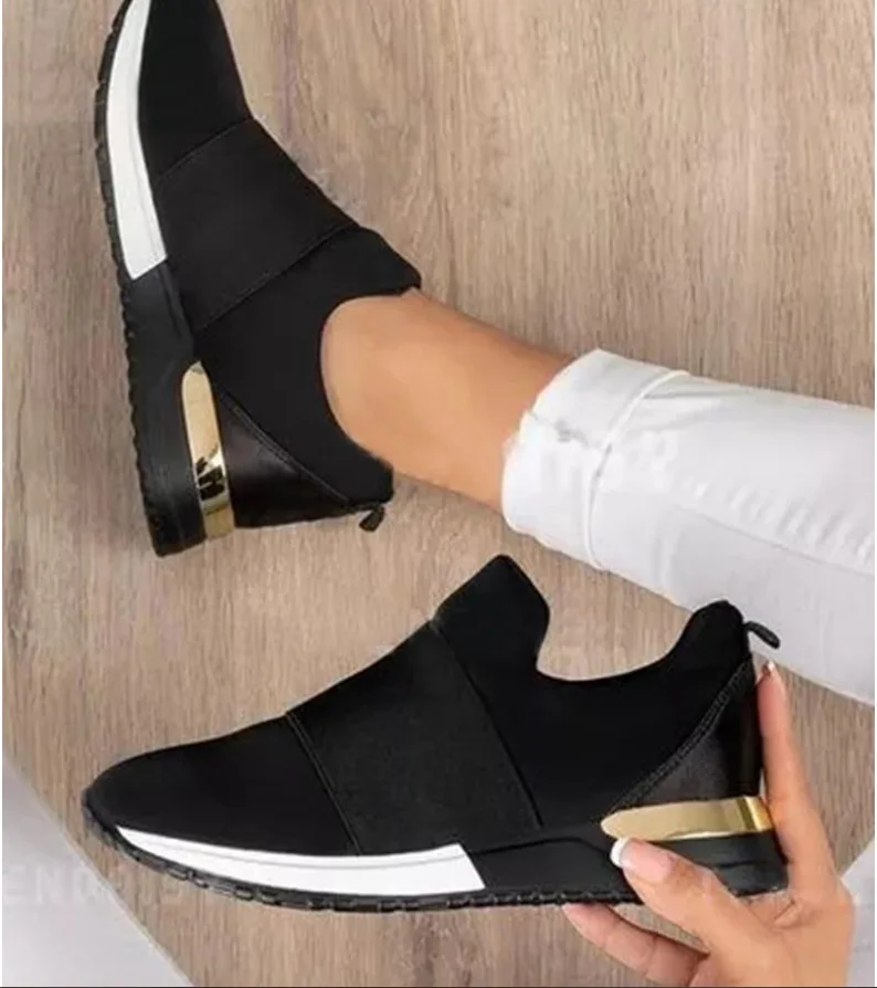 

New Sneakers Women Mesh Platform Breathable Canvas Black Shoes Tenis Feminino Casual Sports Shoes Women Flats Shoes Large size