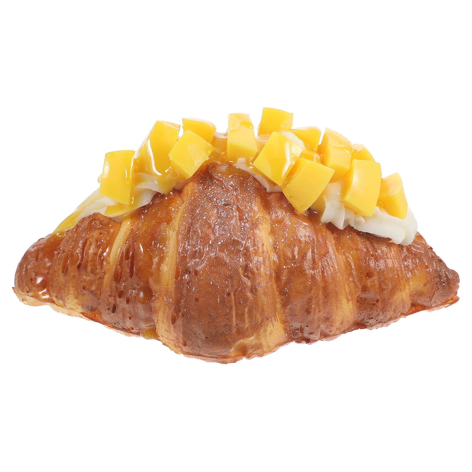 

Croissant Simulated Croissants Food Props Sandwich Simulation Artificial Bread Fake Realistic for Decoration Pu