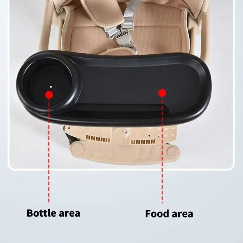 D5QA Universal Strollers Tray Dinning Plate for Playkids Maruya Offer Easy Installation and Safe Feeding Solution