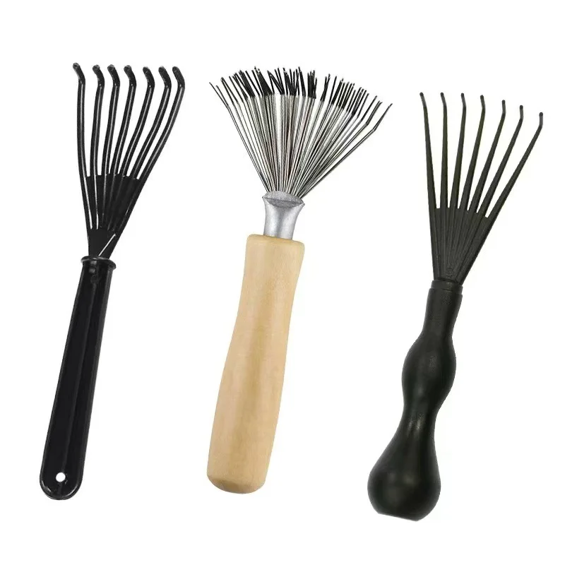 Plastic Metal Hair Cleaning Remover Hair Brush Cleaner Embedded Tool Remover Handle Tangle Hair Comb Accessories Clean Supplies