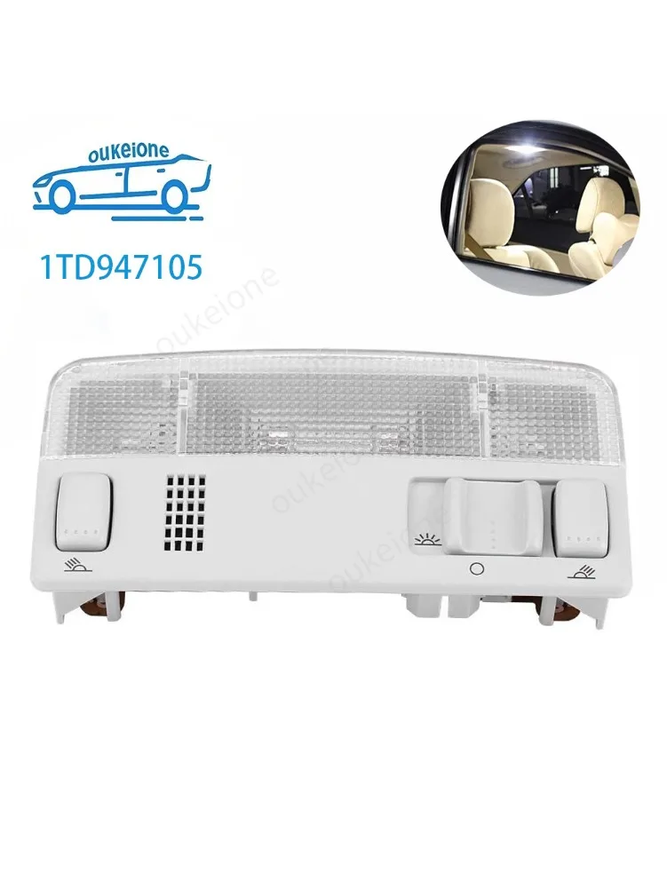 Przełącznik lampki do czytania podsufitowej do VW Passat B5 Jetta Golf SEAT Toledo SKODA Fabia Octavia 1997-2015, przycisk sterujący 1TD947105 — 2