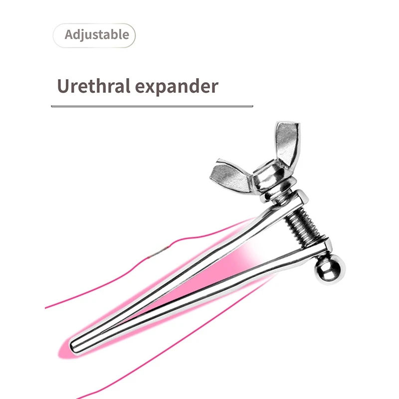 Urethral Dilator Penis Plug Insert Sounding Rods Adjustable Size Urethra Plug Sex Toys For Men Masturbators Horse eye stick BDSM