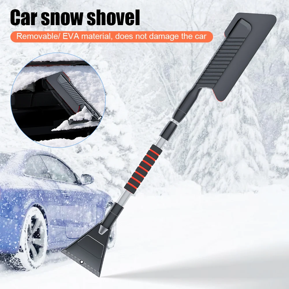 

Universal Car Windshield Wiper Snow Removal Brush Removable Snow Shovel Extendable EVA Cleaning Tool Broom Cleaning Accessories