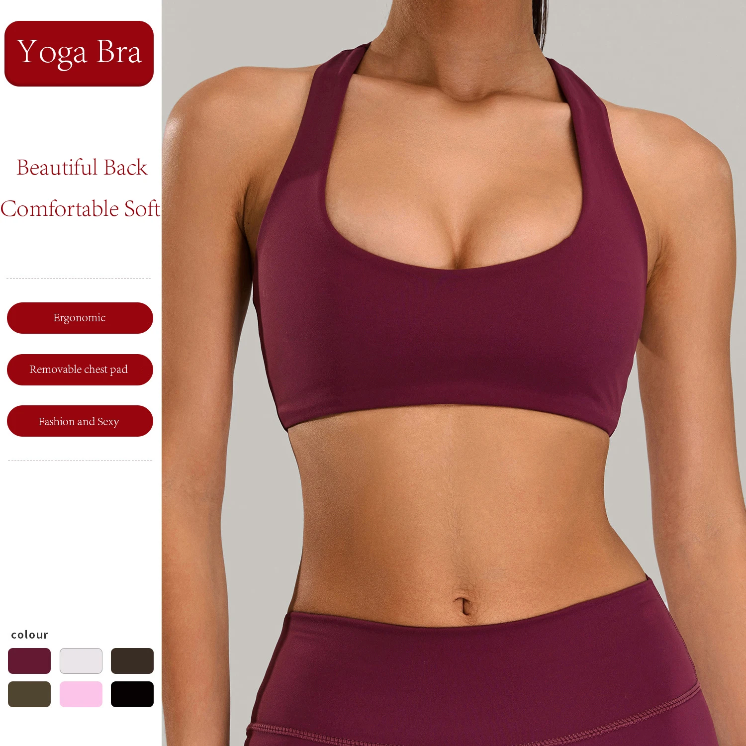 Sujetador deportivo de alta intensidad para mujer, sujetador ajustado de realce para Yoga, a prueba de golpes, para correr al aire libre, Top de Fitness de secado rápido, sujetador Sexy