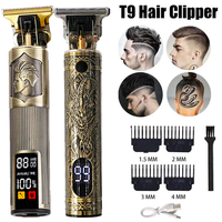 Portable Hairdressing Clipper USB Fast Charging Approaching Zero Gapped Cutting Shaver Man Electric Grooming Kit