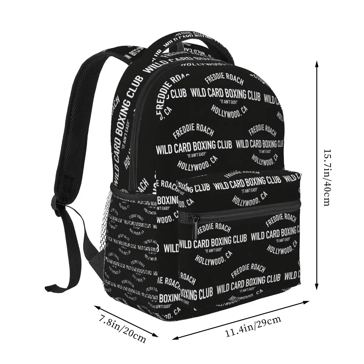Wild Card Boxing Club Gym Student Backpack School Bag Hiking Travel Daypack for Boys Girls Fashion Bookbag Shoulder Bags