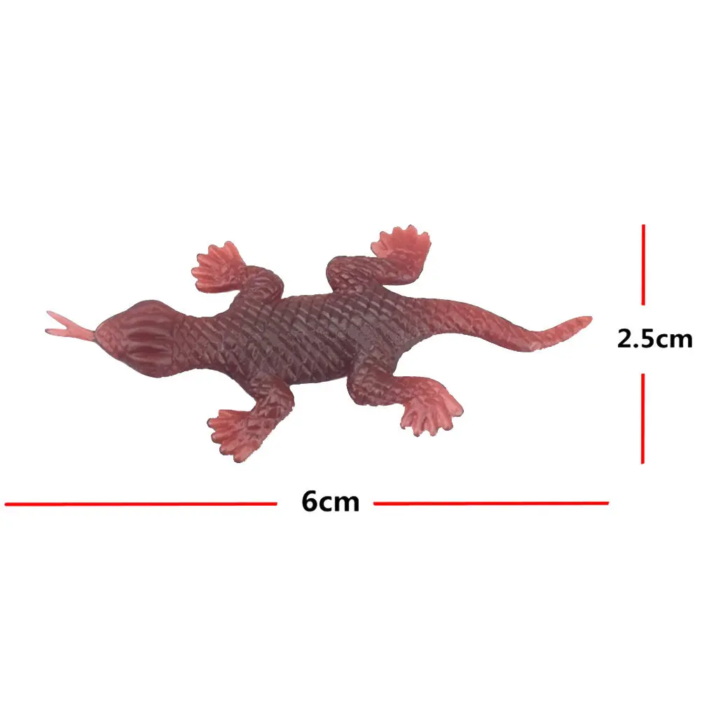 10Pcs Realistic Gecko Prank Halloween April Fools Creepy Artificial Simulation Pest Game Gecko Toy Prank Toy Artificial
