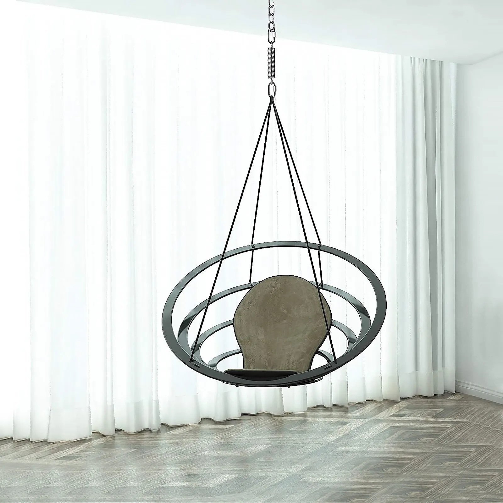 Heavy Duty Carbon Steel Swing Spring for Hammock Chairs Hanging Plants Punching Bags Low Noise Vibration Free Tangle Resistant