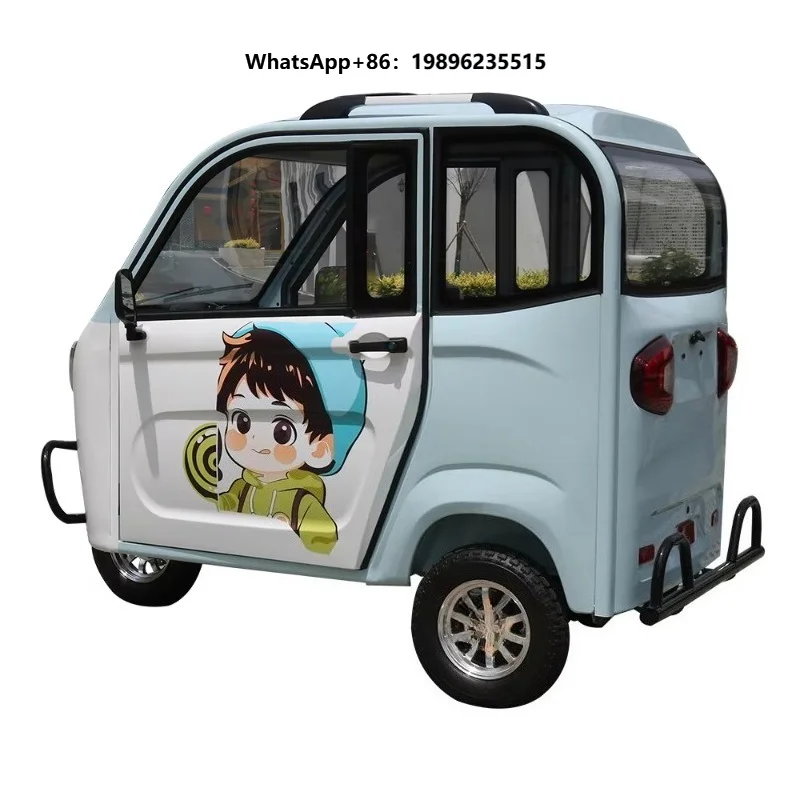 Factory Direct Selling Low Speed Mini Fully Enclosed Electric Car Electric Tricycles for Adults