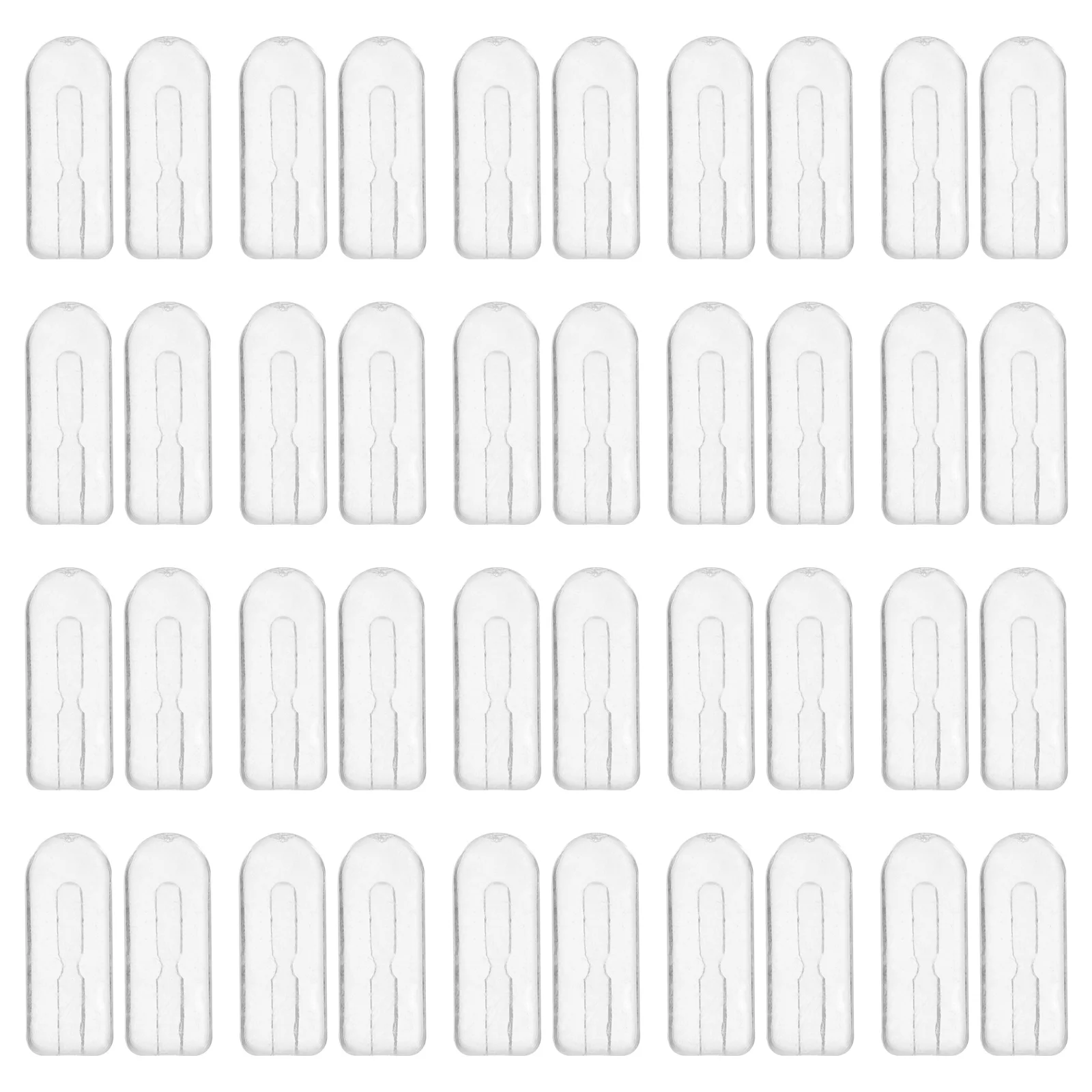 

20Pairs Push in Soft Silicone Nose Pads Non Slip Sweat Resistant Nose Bridge Pads Replacement for Glasses Eyeglass Bridge Repair