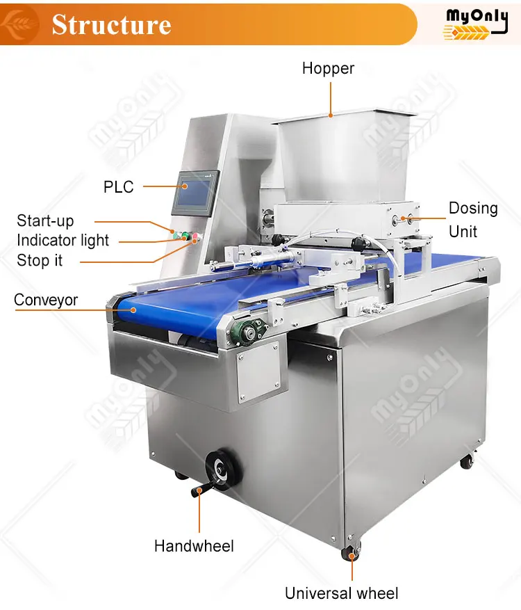 Commercial Cookie Depositor Machine Small Automatic  Making Machine Price  Fortune Machine