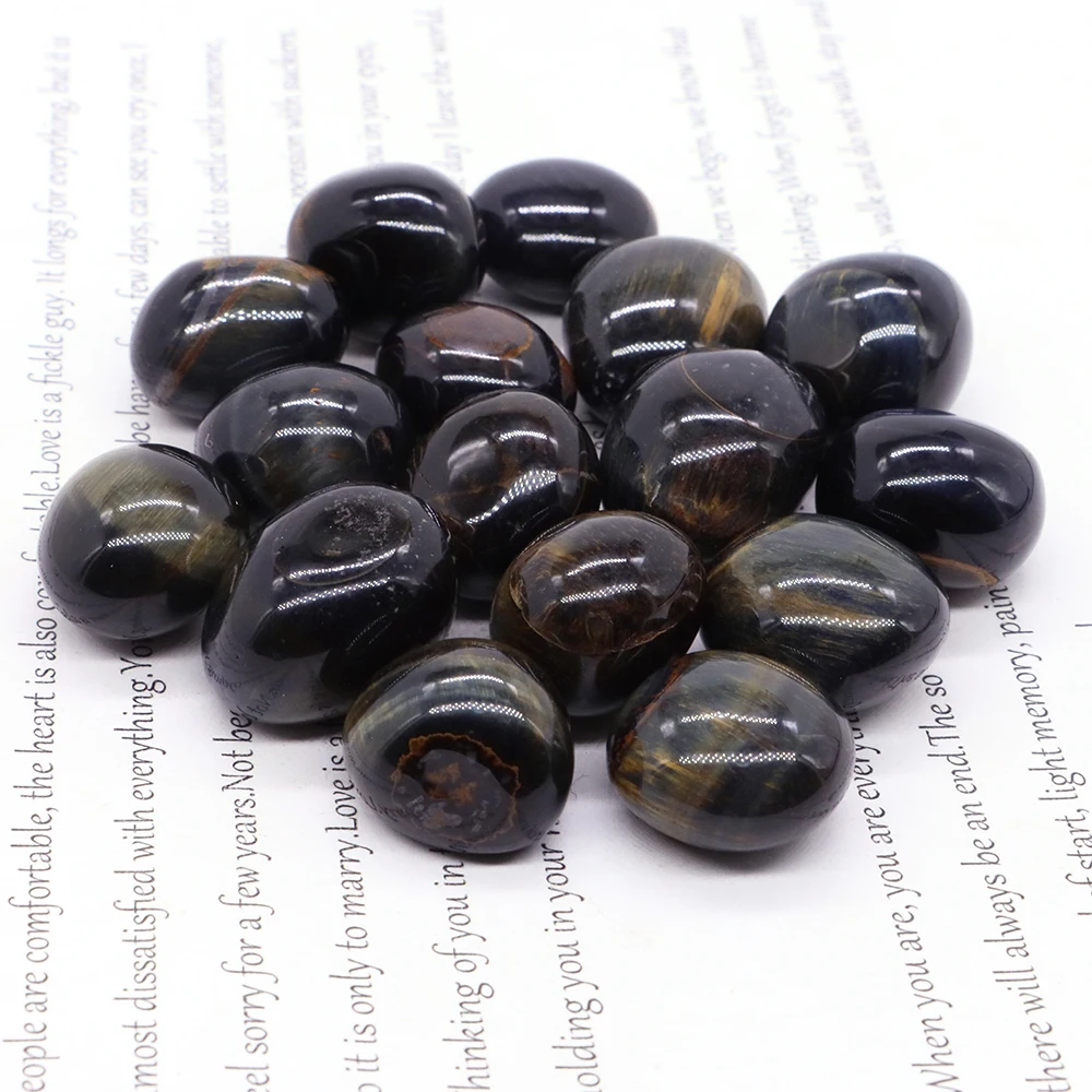 Natural Irregular Semi-precious Blue Tiger Eye Stone Reiki Polished Bedroom and Office Decoration DIY Jewelry Accessories Gift