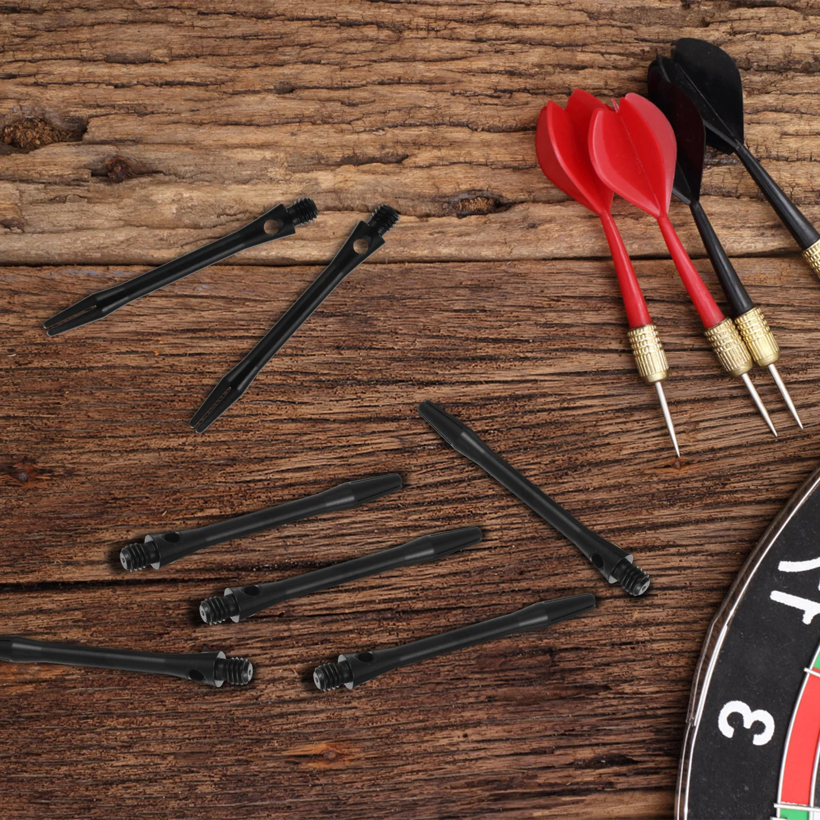 

12pcs Thread Stem Accessories 45Mm Aluminum Alloy Shaft For Dart Rod Replacement Standard Game Shaft Supplies Outdoor